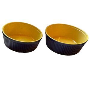 Two Vintage Dansk Soufflé  Bowls Made in Portugal